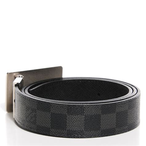 louis vuitton inventeur reversible damier graphite belt|louis vuitton 40mm belt.